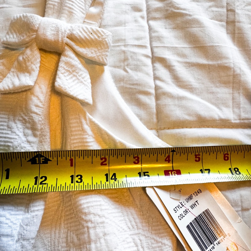 David Meister White Cotton Dress Sz 10 Textured Fully Lined NWT $225 Made in USA - Picture 7 of 14